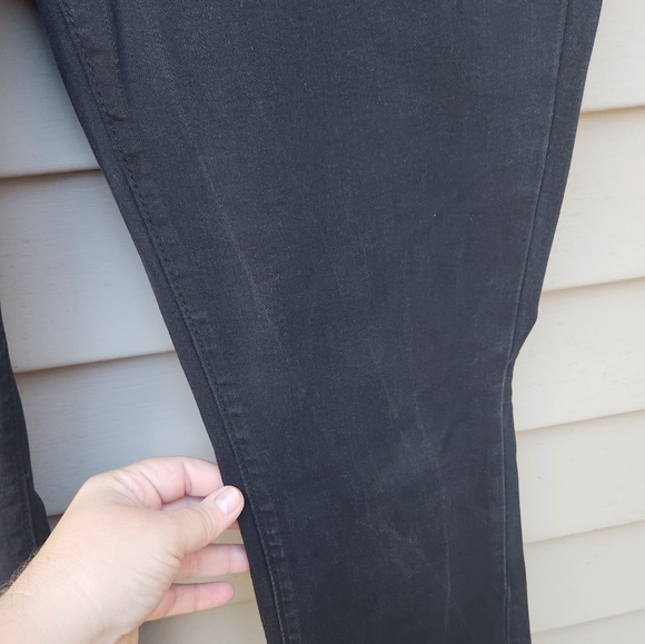 JCP Black Bootcut Jeans Solid Casual Cotton Blend - Picture 5 of 15